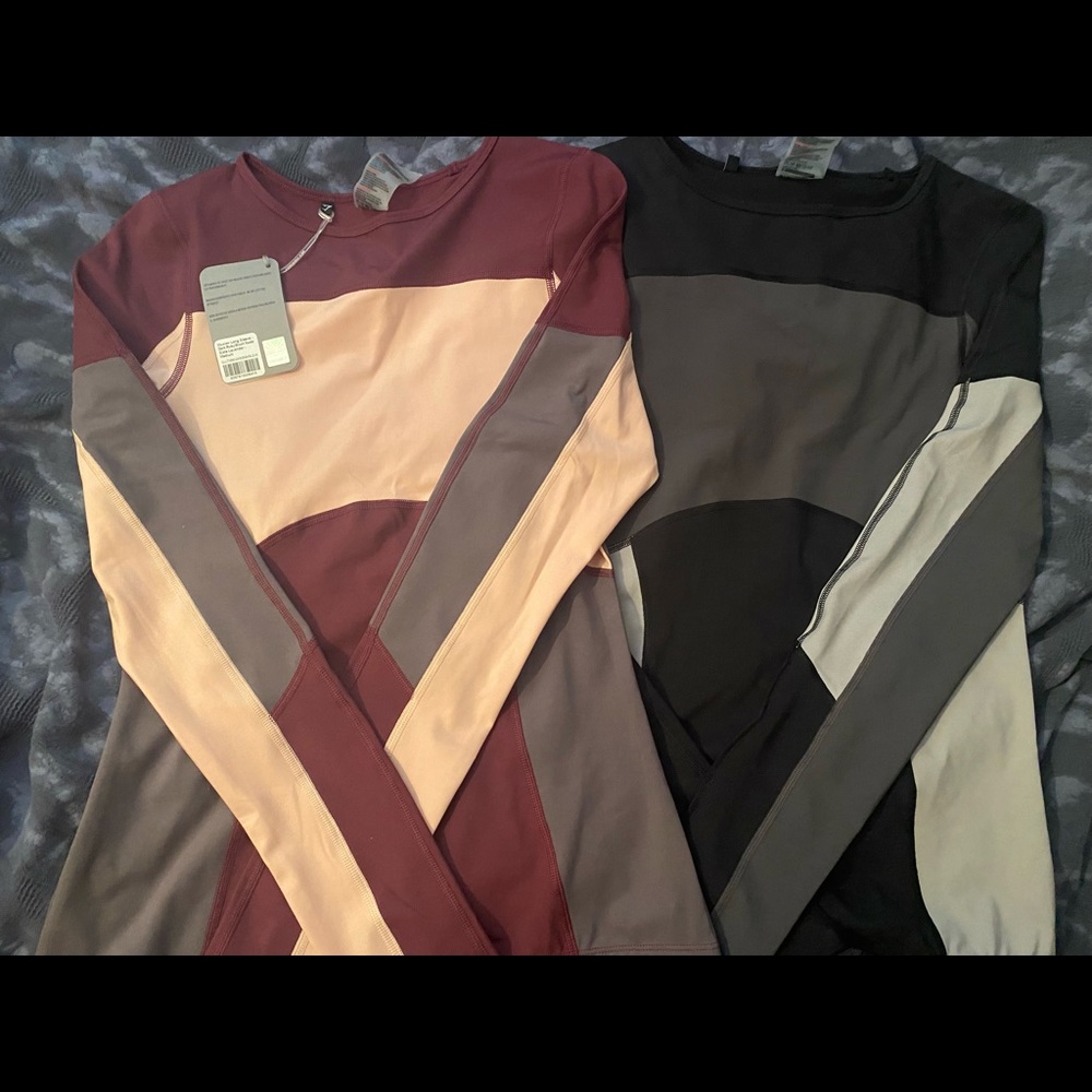 Gym Shark seemless colorblocked tops size medium New with tags